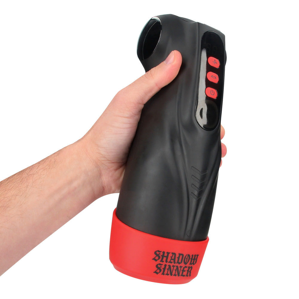 Shots Toys | Masturs - Raven - Shadow Sinner - Sucking, Vibrating, Hypnotic Masturbator