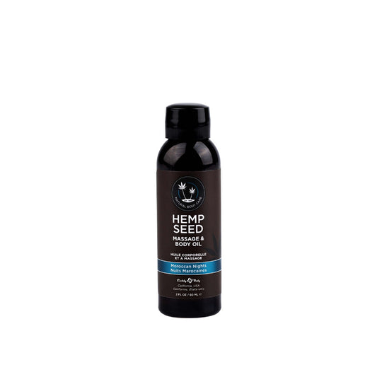 Earthly Body Hemp Seed Massage & Body Oil Moroccan Nights (Earthy & Spicy-Sensual) 60ml