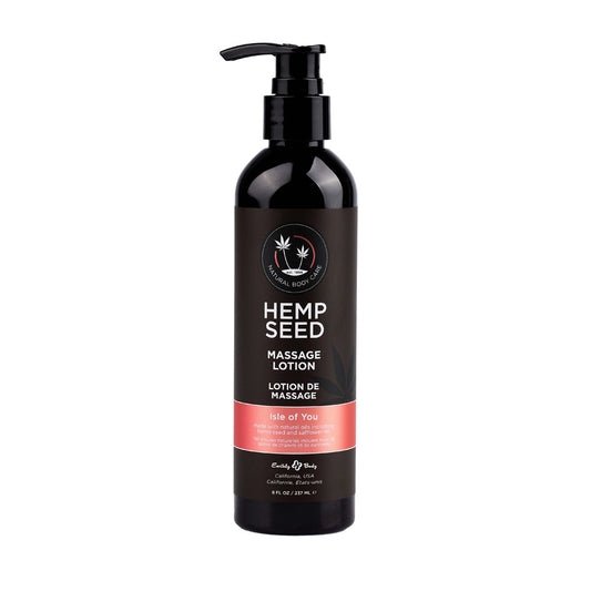 Earthly Body Hemp Seed Massage Lotion - Isle Of You (Coconut Water, Citrus & Vanilla) 237ml