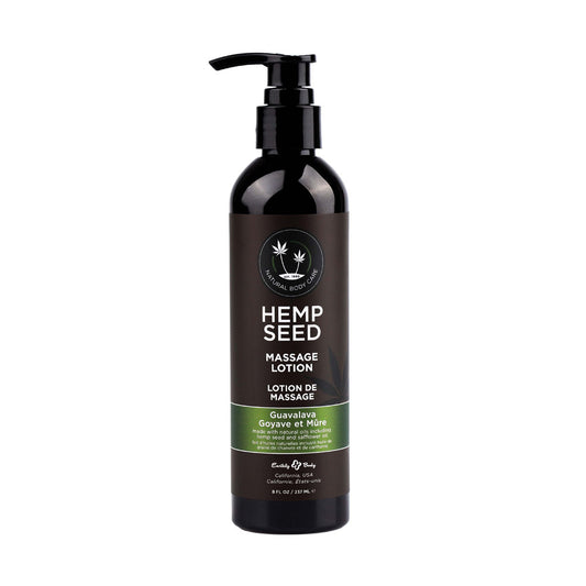 Earthly Body Hemp Seed Massage Lotion - Guavalava (Guava & Blackberry) 237ml