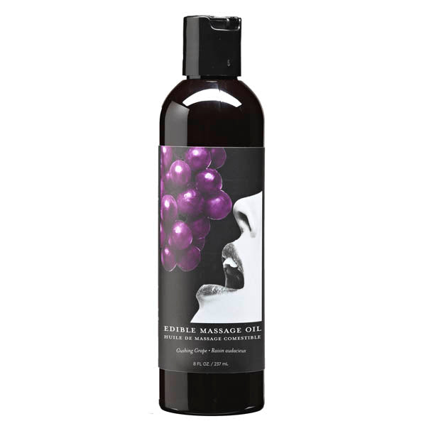 Earthly Body Edible Massage Oil Gushing Grape 237ml
