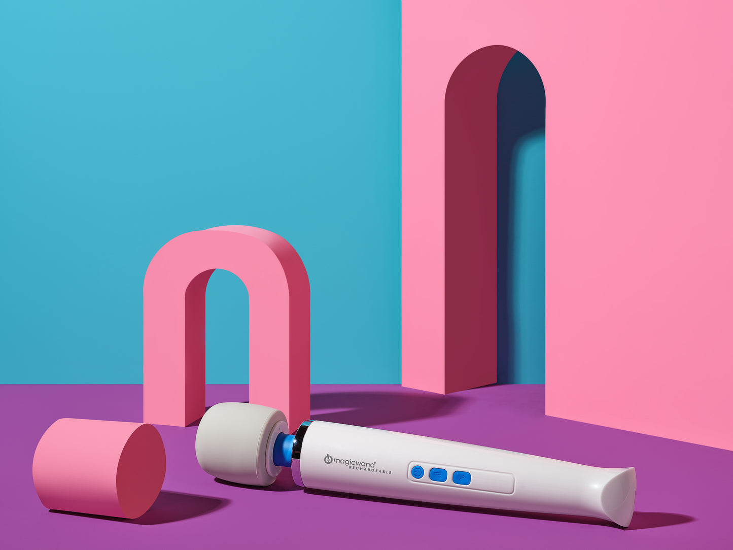 Magic Wand White Rechargeable Massage Wand Vibrator