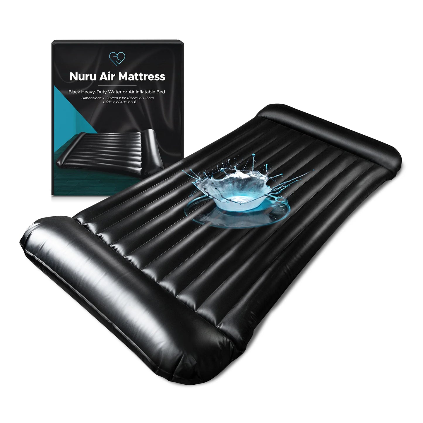 Eroticgel Nuru Inflatable Massage Air Mattress 232cm x 125cm x 15cm