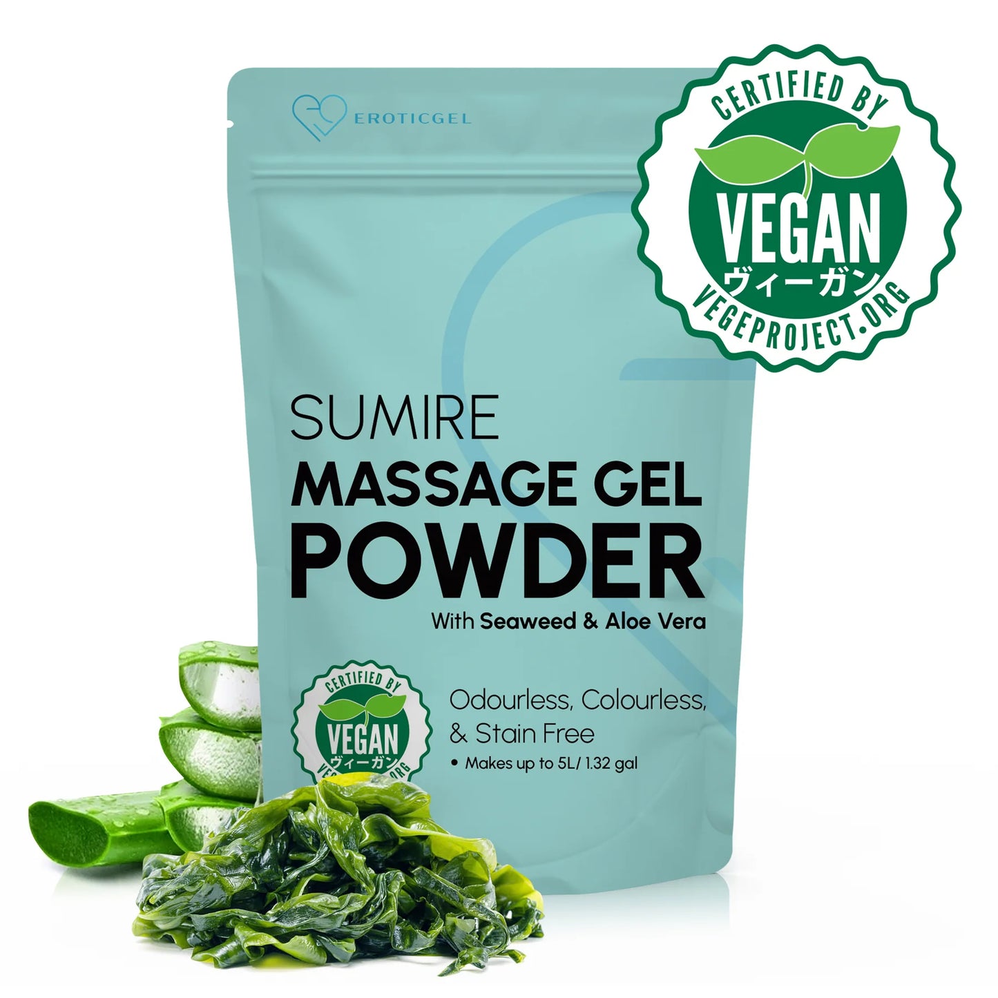 Eroticgel | Massage Gel Powder Resealable Sachet 50g - Sumire