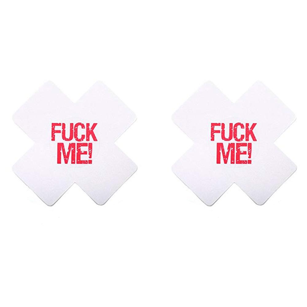 Love In Leather Fuck Me Satin Cross Nipple Pasties