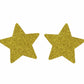 Love In Leather Glitter Star Nipple Covers - MULITPLE COLOURS