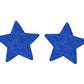 Love In Leather Glitter Star Nipple Covers - MULITPLE COLOURS