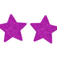 Love In Leather Glitter Star Nipple Covers - MULITPLE COLOURS