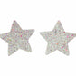 Love In Leather Glitter Star Nipple Covers - MULITPLE COLOURS