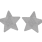 Love In Leather Glitter Star Nipple Covers - MULITPLE COLOURS