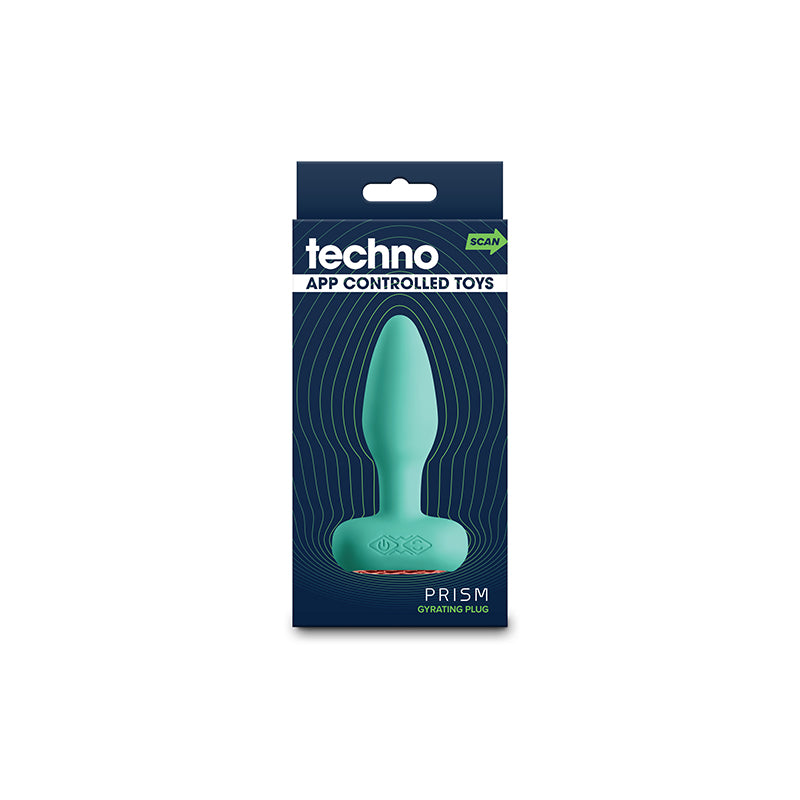 NS Novelties Techno - Prism Teal 10.9cm Butt Plug with App Control