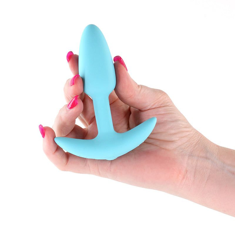 NS Novelties Techno - Trance Blue 10.9cm Butt Plug with App Control