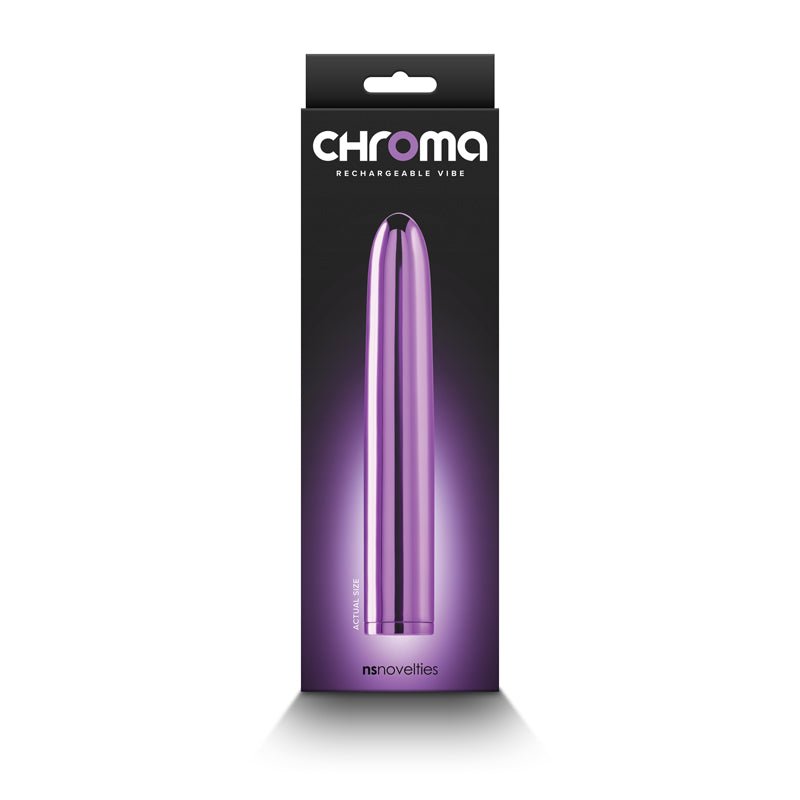 NS Novelties | Chroma - Metallic Purple 17cm USB Rechargeable Vibrator