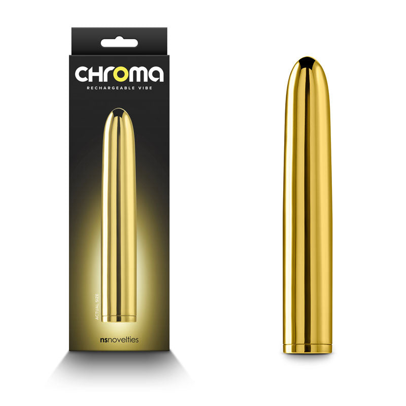 NS Novelties | Chroma - Metallic Gold 17cm USB Rechargeable Vibrator
