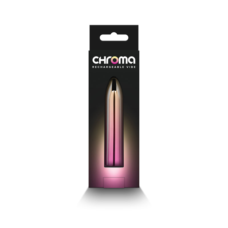NS Novelties | Chroma Sunrise Medium - Metallic Pink/Gold 9cm USB Rechargeable Vibrator