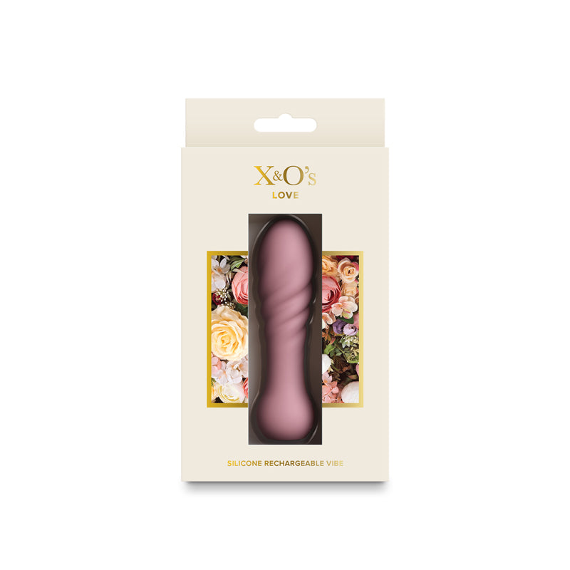 NS Novelties X & O's Love - Dusty Rose 10.7cm Bullet Vibrator