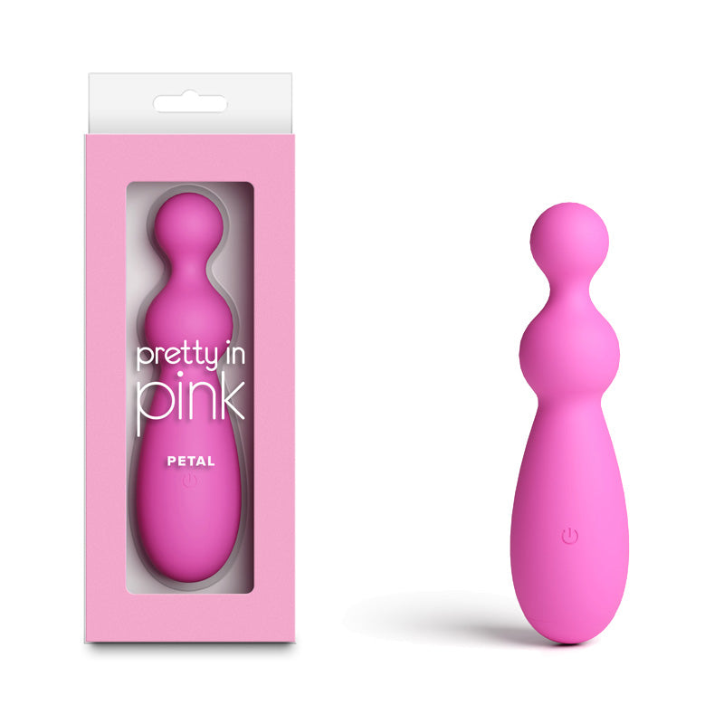 NS Novelties Pretty in Pink Petal - Beaded Vibrator - Pink