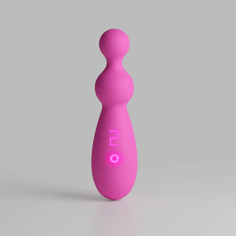 NS Novelties Pretty in Pink Petal - Beaded Vibrator - Pink