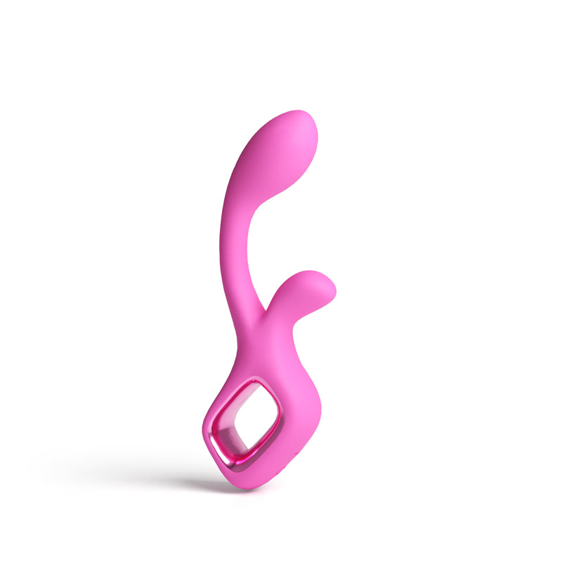 NS Novelties Pretty in Pink Velvet G-Spot Rabbit Vibrator - Pink