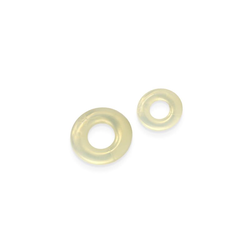 NS Novelties Fantasia - Double Stack - Amber Cock Rings - Set of 2 Sizes