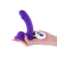 NS Novelties | Colours Curve - 5" Vibrating Dildo with Remote - Purple