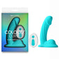 NS Novelties | Colours Curve - 5" Vibrating Dildo with Remote - Teal