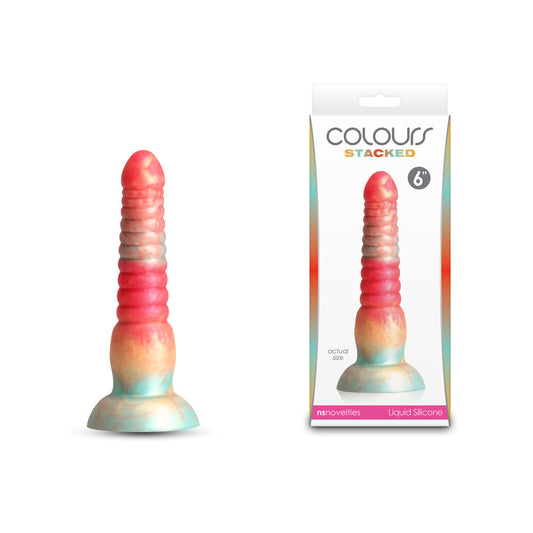 NS Novelties | Colours Stacked - 6" Dildo - Red/Gold 16cm Fantasy Dildo