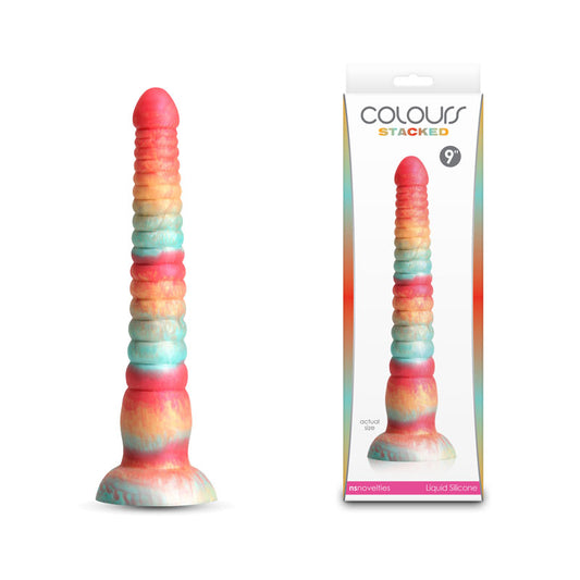 NS Novelties | Colours Stacked - 9" Dildo - Red/Gold 16cm Fantasy Dildo