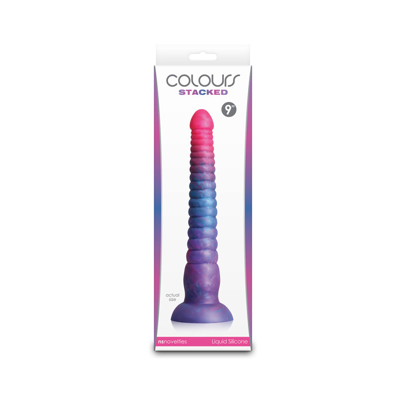 NS Novelties | Colours Stacked - 9" Dildo - Pink/Blue 16cm Fantasy Dildo