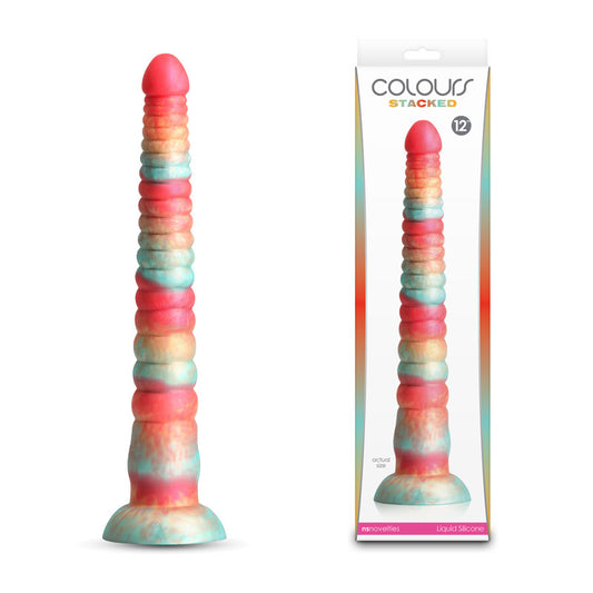 NS Novelties | Colours Stacked - 12" Dildo - Red/Gold 16cm Fantasy Dildo