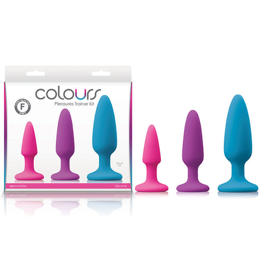 NS Novelties | Colours Pleasures Trainer Kit - Coloured Butt Plugs - Set of 3 Sizes