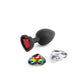 NS Novelties | Glams Xchange Heart - Small Butt Plug with Interchangeable Round Gems