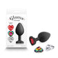 NS Novelties | Glams Xchange Heart - Medium Butt Plug with Interchangeable Round Gems