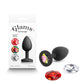 NS Novelties | Glams Xchange Round - Small Butt Plug with Interchangeable Round Gems