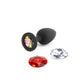 NS Novelties | Glams Xchange Round - Small Butt Plug with Interchangeable Round Gems