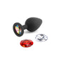 NS Novelties | Glams Xchange Round - Medium Butt Plug with Interchangeable Round Gems
