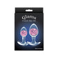 NS Novelties | Glams Cosmic 2pc Kit - Clear/Pink Butt Plugs - Set of 2 Sizes