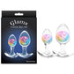 NS Novelties | Glams Cosmic 2pc Kit - Clear/Rainbow Butt Plugs - Set of 2 Sizes