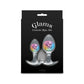 NS Novelties | Glams Cosmic 2pc Kit - Clear/Rainbow Butt Plugs - Set of 2 Sizes