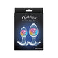 NS Novelties | Glams Cosmic 2pc Kit - Clear/Rainbow Butt Plugs - Set of 2 Sizes