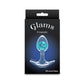 NS Novelties | Glams Cosmic - Small - Clear/Blue 8.1 cm Small Butt Plug
