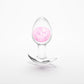 NS Novelties | Glams Cosmic - Medium - Clear/Pink 9.5cm Medium Butt Plug