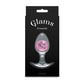 NS Novelties | Glams Cosmic - Medium - Clear/Pink 9.5cm Medium Butt Plug