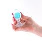 NS Novelties | Glams Cosmic - Medium - Clear/Blue 9.5cm Medium Butt Plug