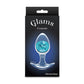 NS Novelties | Glams Cosmic - Medium - Clear/Blue 9.5cm Medium Butt Plug