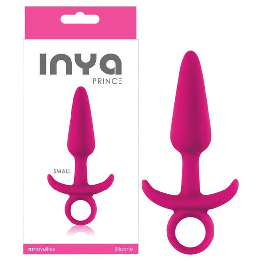 NS Novelties INYA Prince - Pink 11.5cm (4.5") Small Butt Plug with Ring Pull