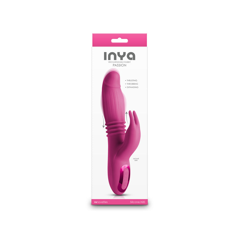 NS Novelties INYA Passion - Pink Thrusting Rabbit Vibrator