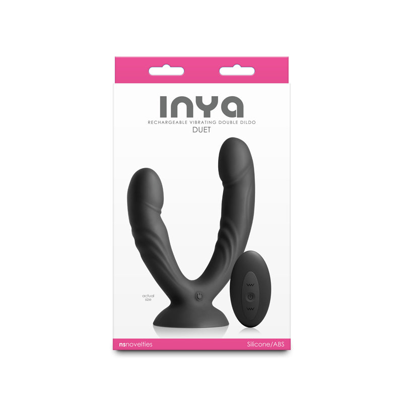 NS Novelties INYA Duet - Vibrating Double Dildo with Wireless Remote - Black