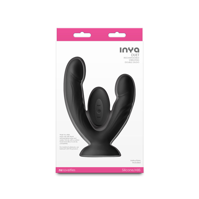 NS Novelties INYA Duet - Vibrating Double Dildo with Wireless Remote - Black
