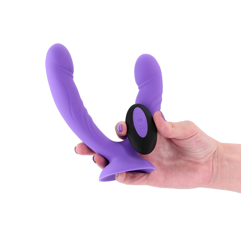 NS Novelties INYA Duet - Vibrating Double Dildo with Wireless Remote - Purple